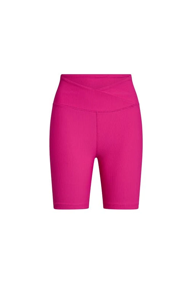 ELECTRIC YOGA Rib Biker Shorts Pink Yarrow at Nordstrom,