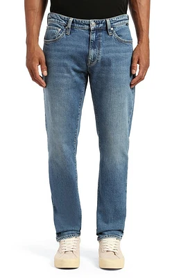 Mavi Jeans Marcus Slim Straight Leg Dark Brushed Recycled Blue at Nordstrom, X