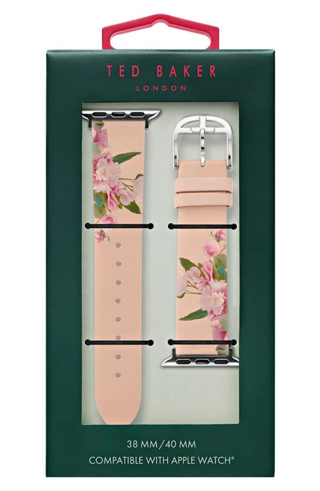 Nordstrom Ted Baker London Floral Print Leather Apple Watch 