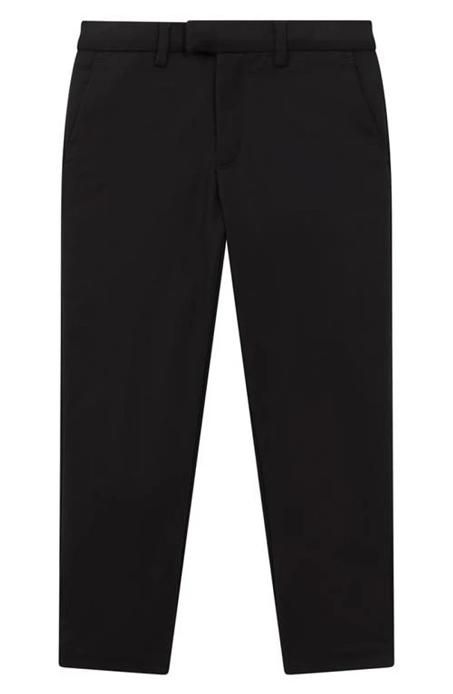 Reiss Kids' Eastbury Stretch Cotton Pants Black at Nordstrom, Y