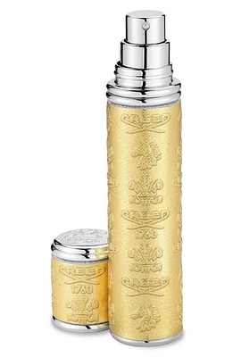 Creed Refillable Pocket Leather Atomizer in Gold/silver Trim at Nordstrom, Size 0.33 Oz