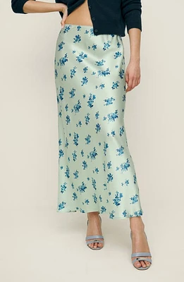 Reformation Layla A-Line Silk Skirt Leonie at Nordstrom,