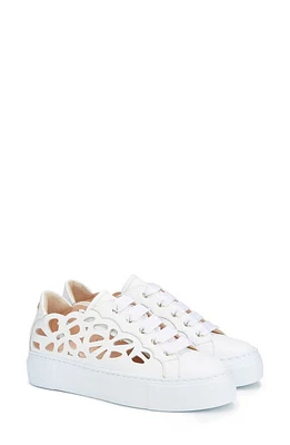 AGL Mandi Cutout Platform Sneaker White-White at Nordstrom,