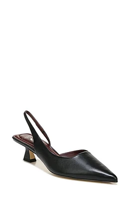 Sarto by Franco Devin Kitten Heel Slingback Pump Black at Nordstrom,