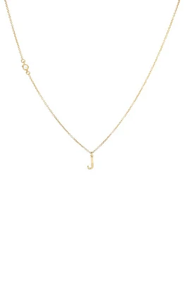 Panacea Initial Pendant Necklace in Gold J at Nordstrom