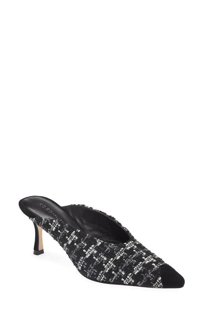 KOKO + PALENKI Janie 2 Tweed Mule Pump Black at Nordstrom,