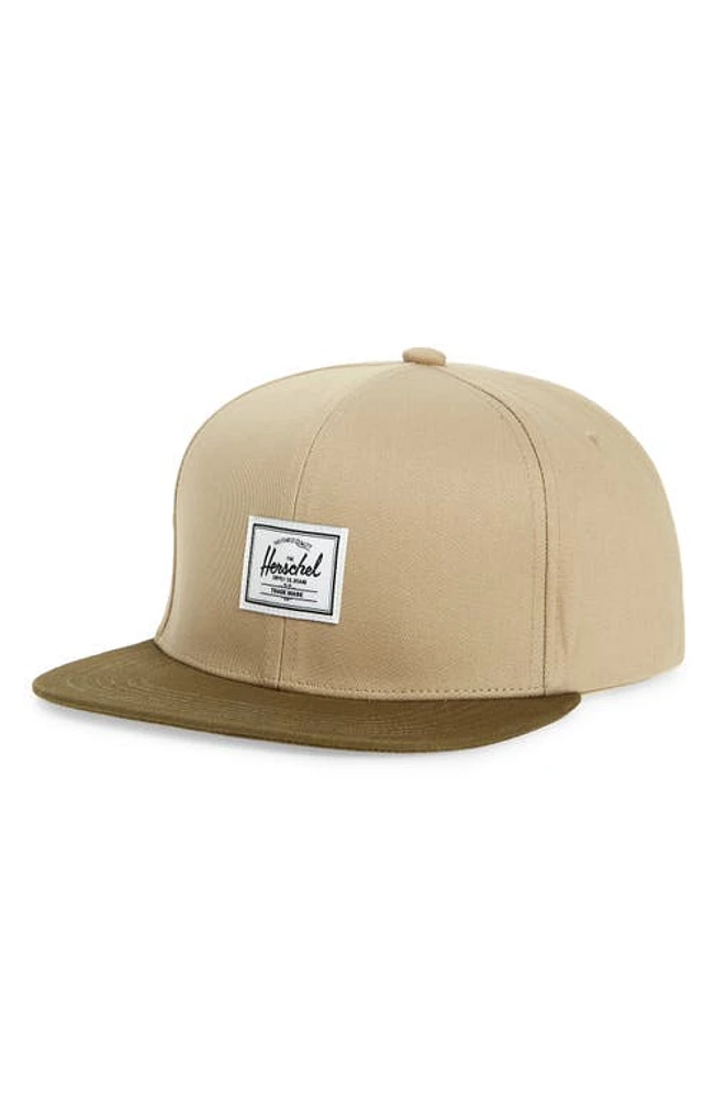 Herschel Supply Co. Whaler 6-Panel Baseball Hat in Irish Cream/Ivy Green at Nordstrom