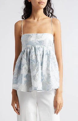 Stine Goya Hari Floral Jacquard Peplum Camisole Pastel Garden at Nordstrom,