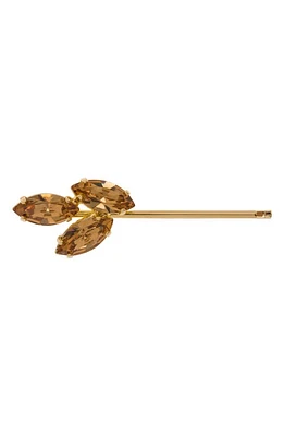 L. Erickson Triple Crystal Bobby Pin in Lt Colorado Topaz/Gold at Nordstrom