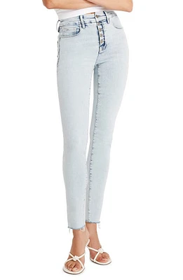 Good American Legs Distressed Skinny Jeans Indigo649 at