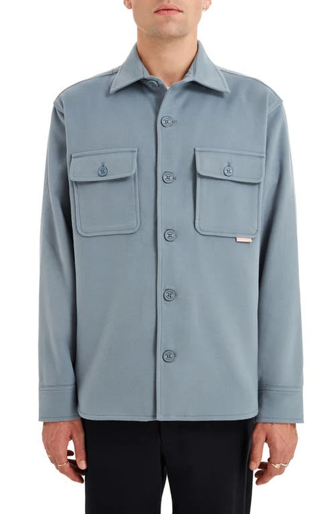 Sealskinz Martham Water Repellent Shacket Blue at Nordstrom,