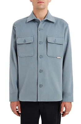 Sealskinz Martham Water Repellent Shacket Blue at Nordstrom,