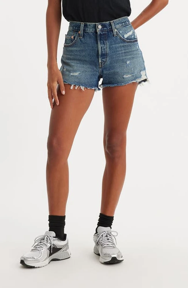 levi's 501 Original High Waist Cutoff Denim Shorts The Future Is Now at Nordstrom,