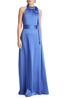 Sachin & Babi Kayla Crinkle Georgette Gown French Blue at Nordstrom,