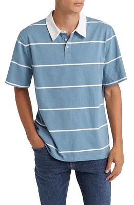 Madewell Rugby Short Sleeve Polo Ocean at Nordstrom,