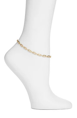 VIDAKUSH Prism Crystal Anklet in Clear/Gold at Nordstrom