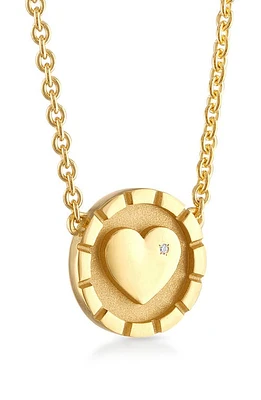 Pamela Zamore Love Diamond Pendant Necklace in Gold at Nordstrom