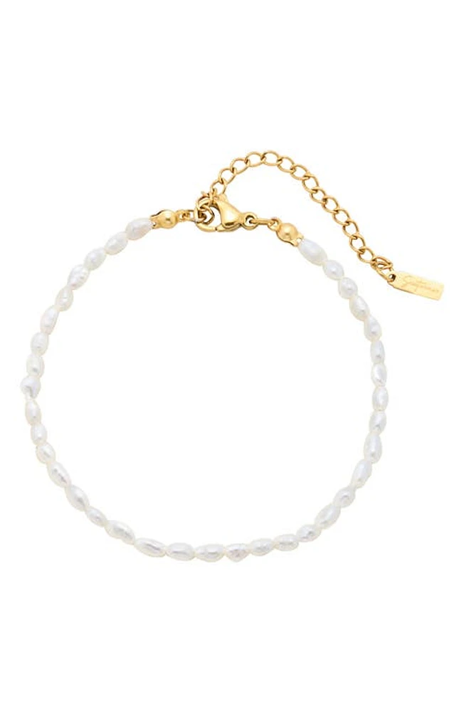 st. Moran Michel Freshwater Pearl Bracelet in White at Nordstrom