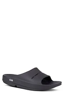 Oofos OOahh Slide Sandal Black at Nordstrom,