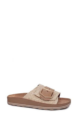 Fantasy Sandals Korina Slide Sandal Vanilla Raffia at Nordstrom,