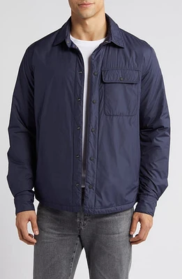 Save The Duck Jani Water Repellent Shirt Jacket Navy Blue at Nordstrom,