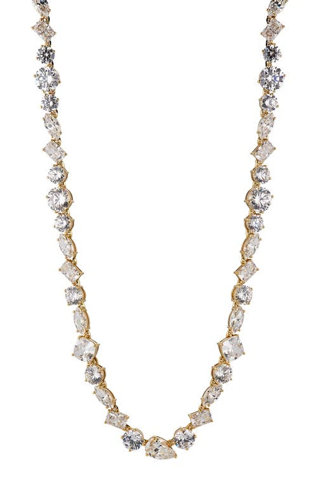 Nadri Large Cubic Zirconia Choker Necklace in Gold at Nordstrom