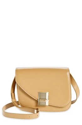 FERRAGAMO Fiamma Small Leather Crossbody Bag in Light Camel at Nordstrom