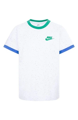 Nike Kids' Sportswear Ringer Graphic T-Shirt White at Nordstrom,