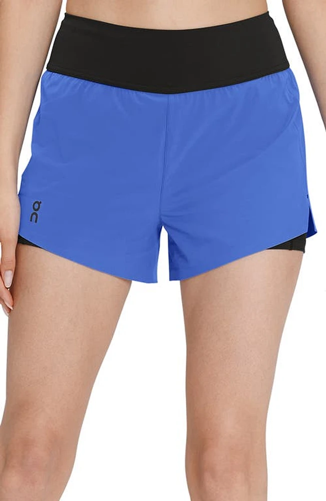 On Running Shorts Cobalt/Black at Nordstrom,