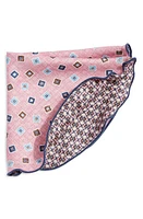 EDWARD ARMAH Neat & Floral Prints Reversible Silk Pocket Circle in at Nordstrom