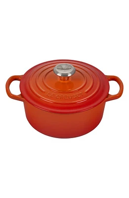 Le Creuset Signature 2-Quart Round Enamel Cast Iron Dutch Oven in Flame at Nordstrom