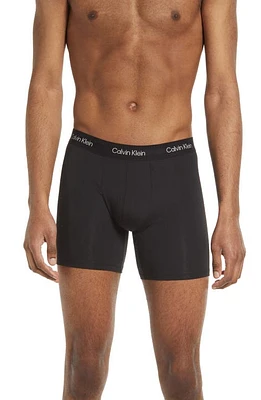Calvin Klein Ultra-Soft Modern Stretch Modal Boxer Briefs in Black at Nordstrom, Size Small