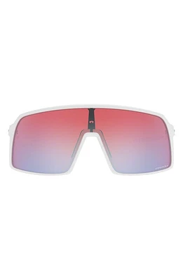 Oakley Sutro 137mm Shield Sunglasses in White/prizm Snow Sapphire at Nordstrom