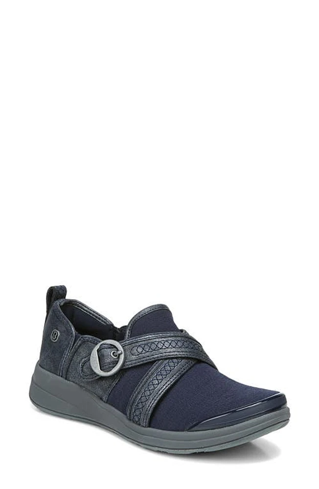 BZees Indigo Slip-On Sneaker Navy Blazer Faux Leather at Nordstrom,