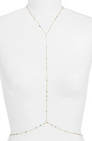 VIDAKUSH Rain Drop Station Body Chain in Gold at Nordstrom