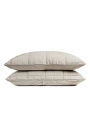 Parachute Linen Box Quilted Sham Set in Bone at Nordstrom