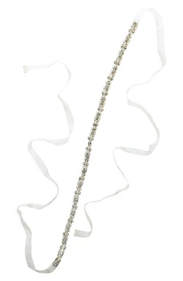 Brides & Hairpins Ruth Crystal Sash in Silver at Nordstrom