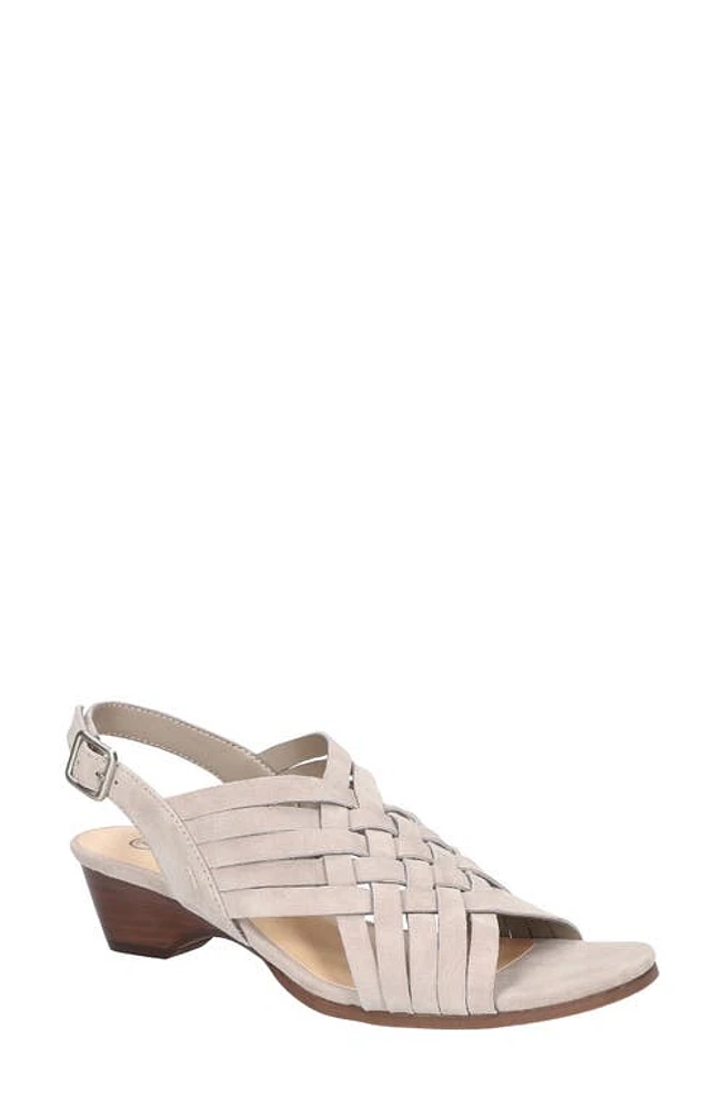 Bella Vita Seble Slingback Sandal Stone Suede Leather at Nordstrom,