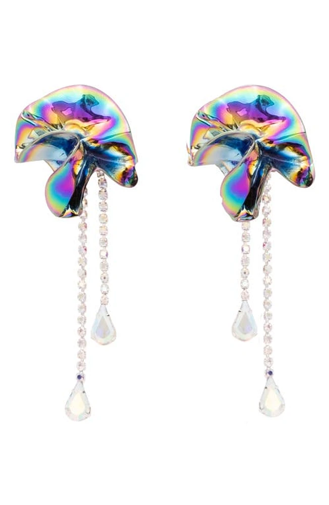 Sterling King Sylvia Crystal Drop Earrings in Oil Slick at Nordstrom