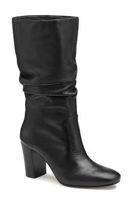 Johnston & Murphy Slouch Pull-On Boot Black Calfskin at Nordstrom,