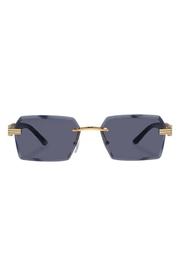 AIRE Nebula 60mm Rimless Square Sunglasses in Bright Gold /Black at Nordstrom