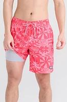 SAXX Oh Buoy 2N1 7-Inch Volley Swim Shorts East Coast- Hibiscus at Nordstrom,