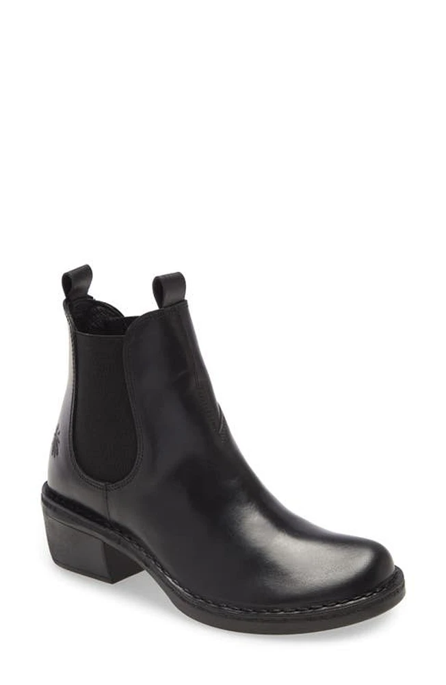 Fly London Meme Chelsea Boot in Black Leather at Nordstrom, Size 8-8.5Us