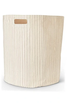 Pehr Stripes Away Canvas Hamper in Pebble at Nordstrom