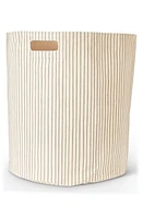 Pehr Stripes Away Canvas Hamper in Pebble at Nordstrom