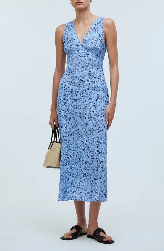 Madewell Ariana Midi Dress Powder Blue at Nordstrom,