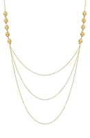 Bony Levy 14K Layered Chain Necklace in 14K Yellow Gold at Nordstrom, Size 24