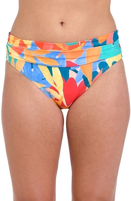 La Blanca Fantasy Resort Shirred Bikini Bottoms Multi at Nordstrom,