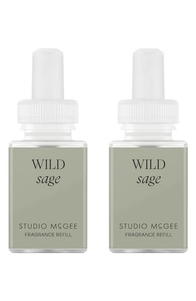 PURA x Studio McGee White Bergamot 2-Pack Diffuser Fragrance Refills in Wild Sage at Nordstrom