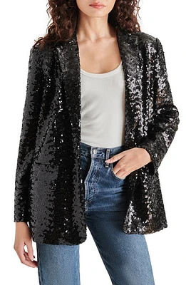 Steve Madden Imaan Sequin Blazer Black at Nordstrom,